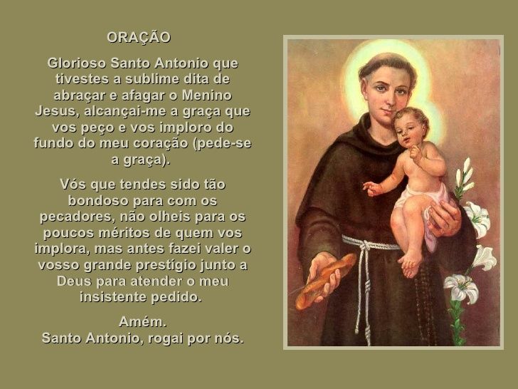 Resultado de imagem para OraÃ§Ã£o a Santo Antonio para encontrar objetos