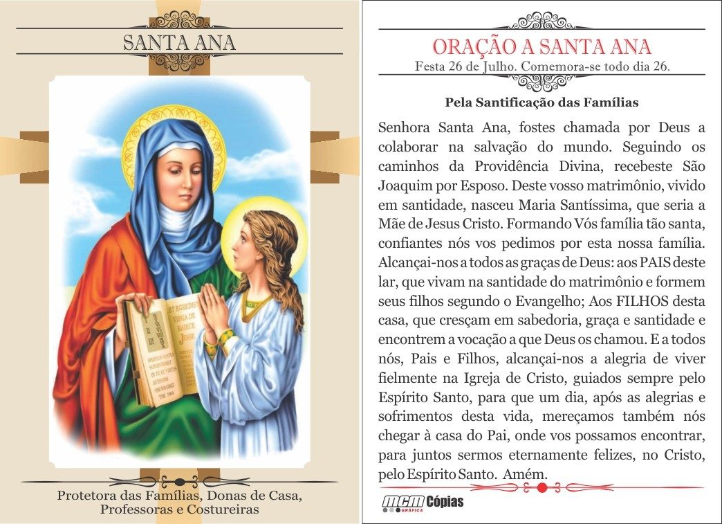 Santa Ana Oração, História, Vida, Dia de Santa Ana【VEJA AQUI】