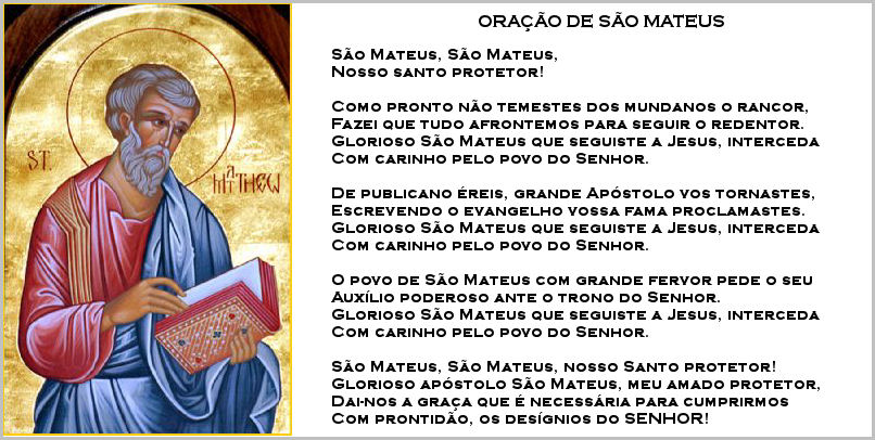 SÃO MATEUS: História, Vida, Oração e Dia de São Mateus
