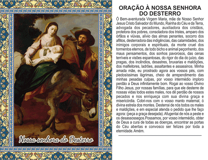 NOSSA SENHORA DO DESTERRO Oração, Novena, História e Dia NOSSA SENHORA DO DESTERRO Oração, Novena, História e Dia